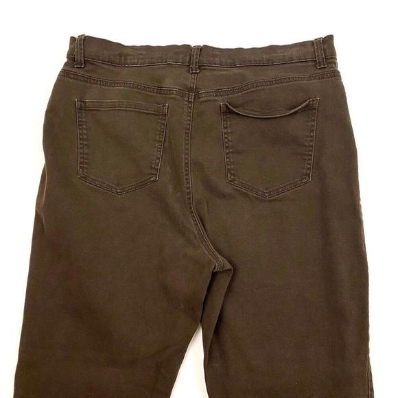 Gloria Vanderbilt Amanda Straight Leg Women's size 18 Brown Denim Jeans - Picture 2 of 4